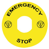 Emergency stop sign diameter 60
